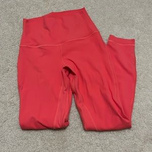 lululemon align leggings 25” size 4 pale raspberry